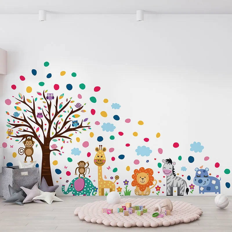 Stickers - Zoo heureux et petits pois-0