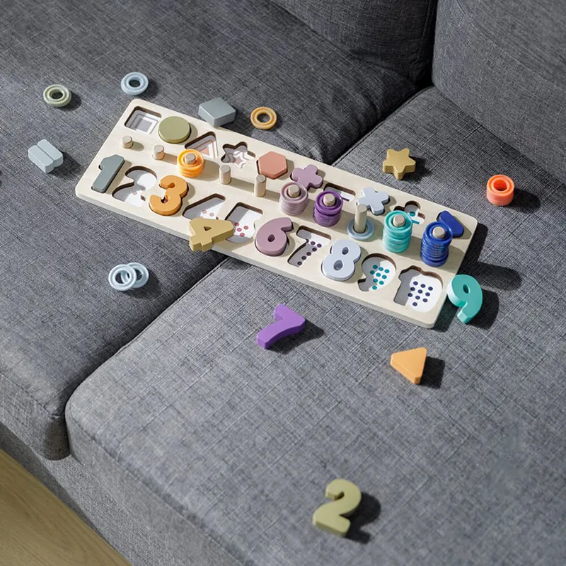 Puzzle pour apprendre les chiffres & apprendre à compter - 4+-6