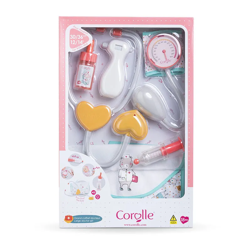 Grand coffret docteur 6pcs poupon 30-42cm - 18m+-3