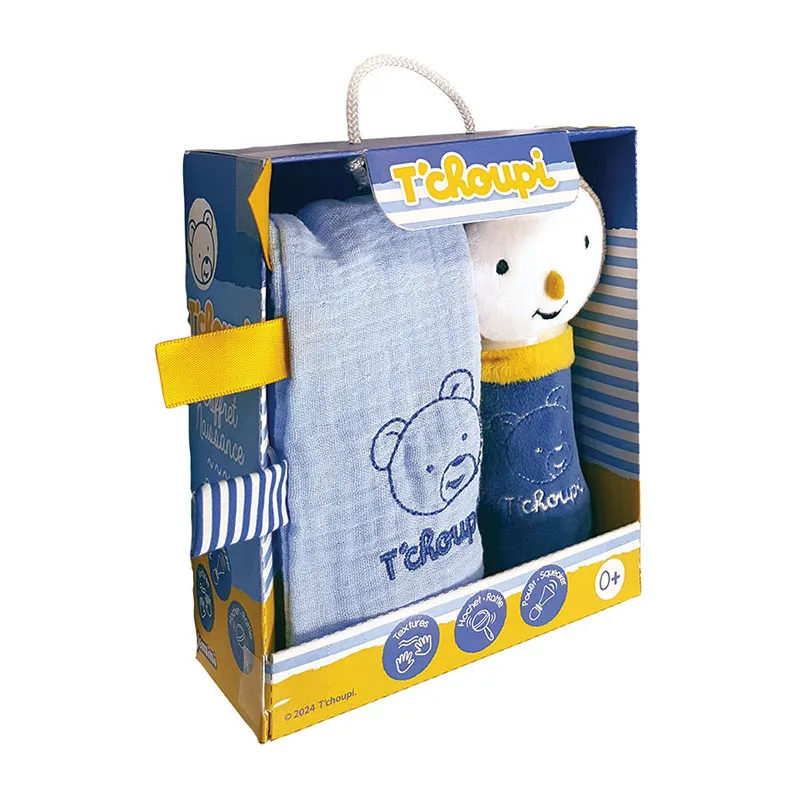 Coffret Naissance Doudou + Peluche 25cm T'Choupi Baby - 0m+-2