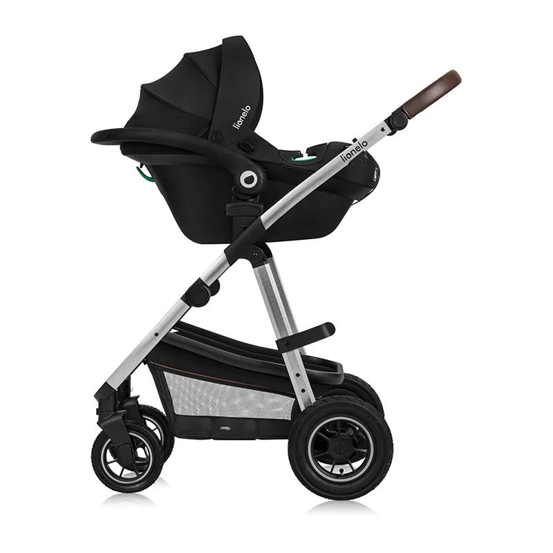 Duo Poussette Amber + Nacelle Black Silver - 0m+-5