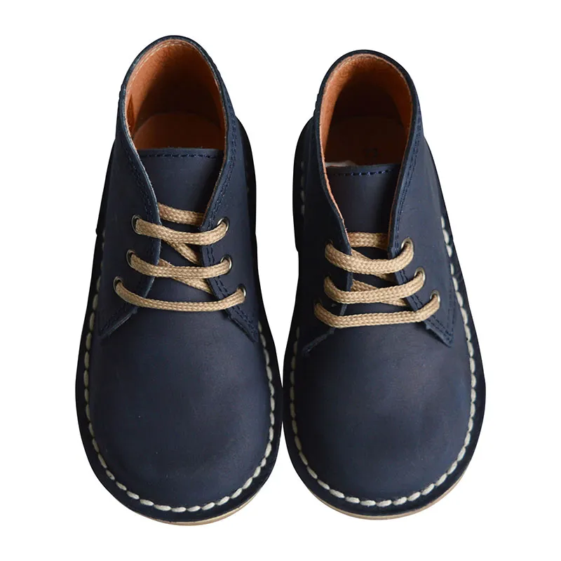 Chaussures derbies à lacets Médéric - Nubuck Bleu Navy-0
