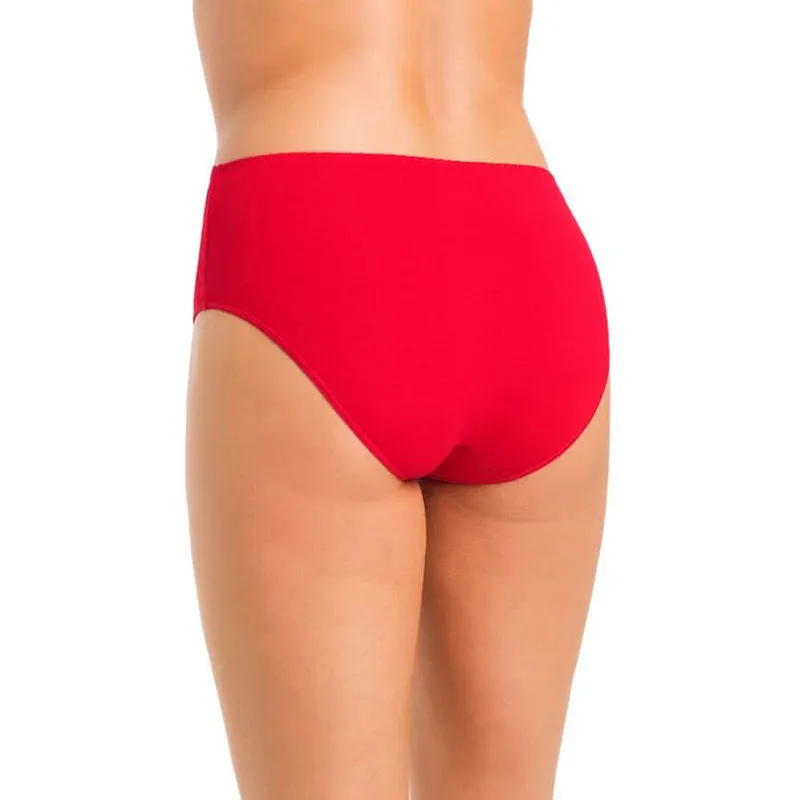 Culotte taille haute Violetta - Rouge-1