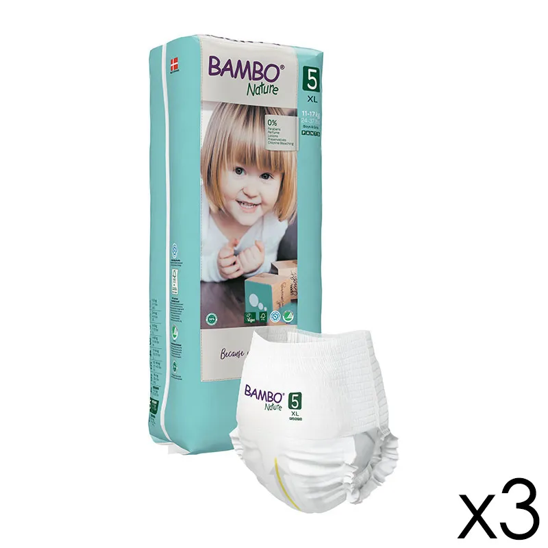 Culottes d'apprentissage Éco Bambo Nature T.5/12-18kg - 3x38-0