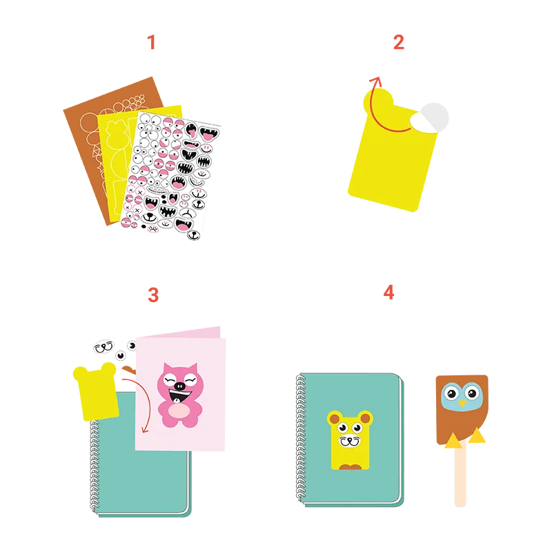 Kit DIY Feutrine adh. Crazy Artist +1000pcs - 4+-1