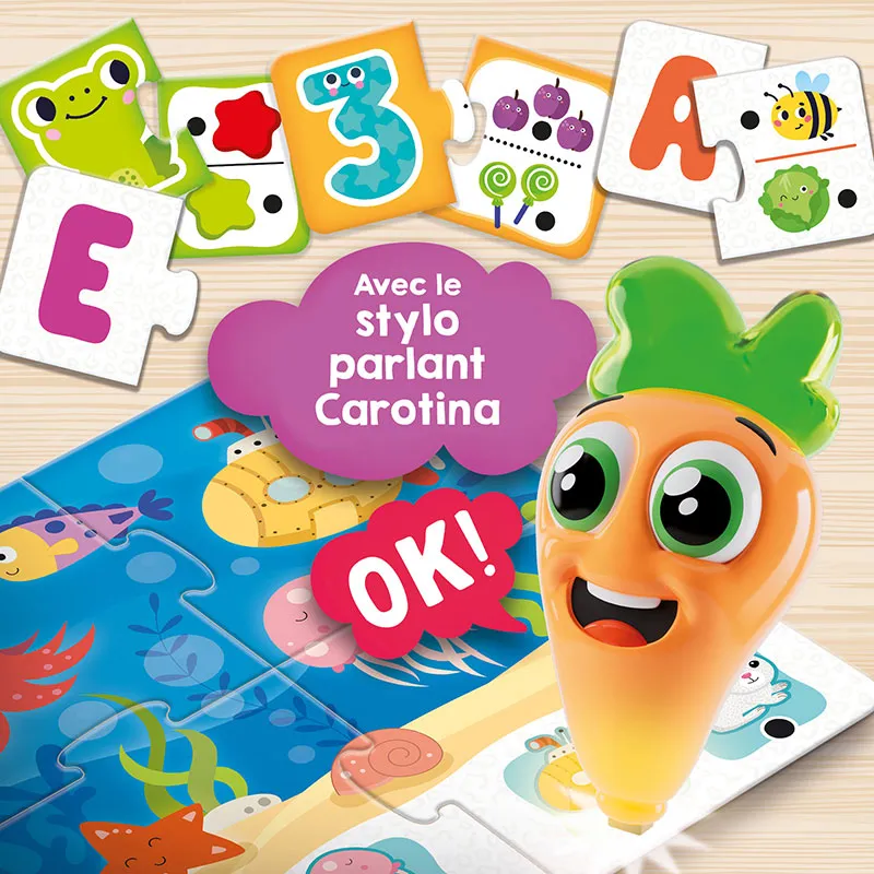 Stylo parlant Carotina Baby 20 jeux - 24m+-3