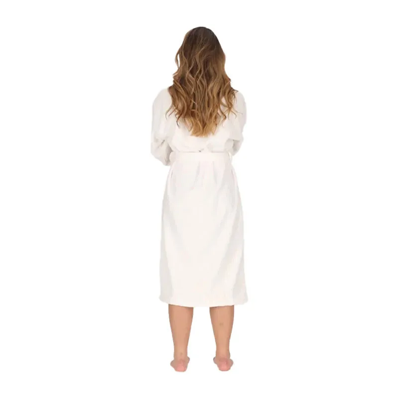 Peignoir Adulte Coton - Blanc-1