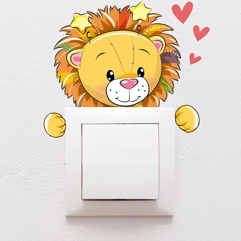 Stickers - Prise Lion peluche-1