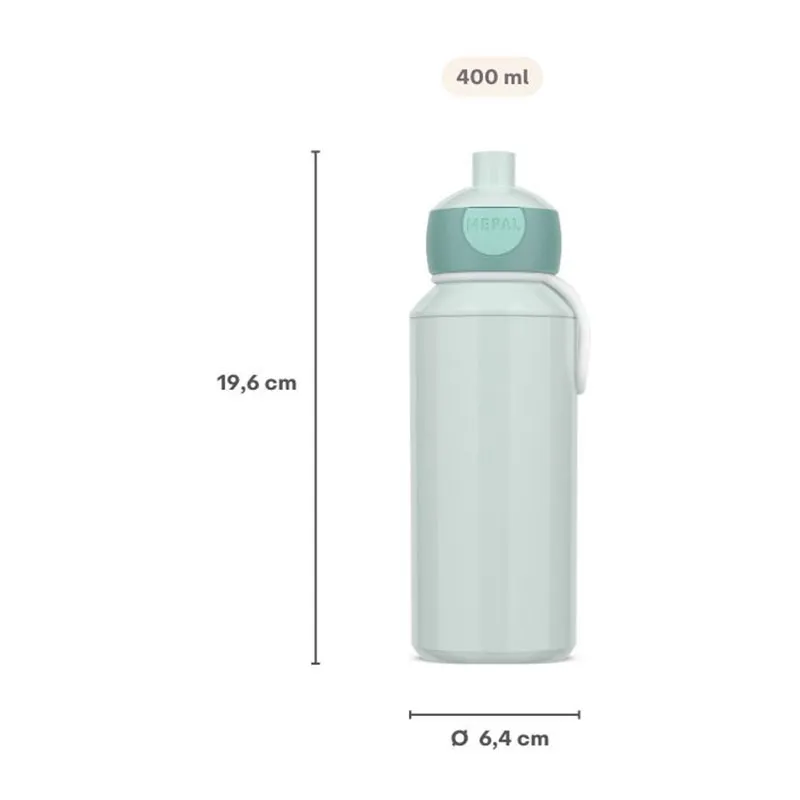 Gourde Pop-Up Campus Turquoise - 400ml-1