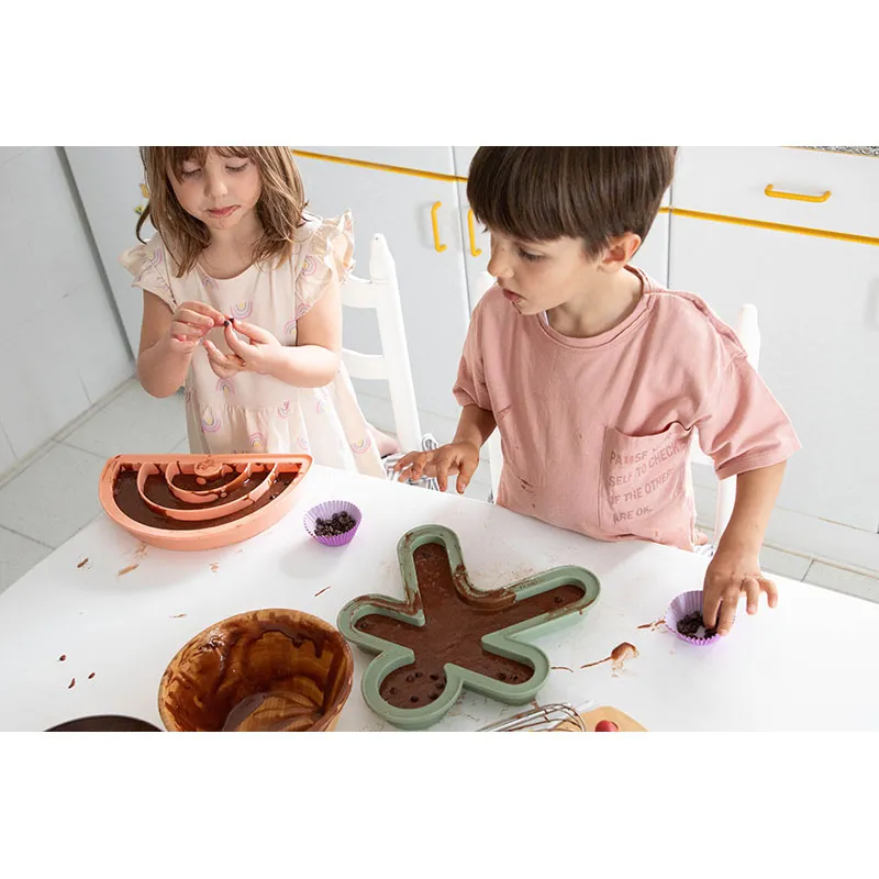 Moule à Pâtisserie Silicone Personnage Bleu - 25x29x3,5cm-5