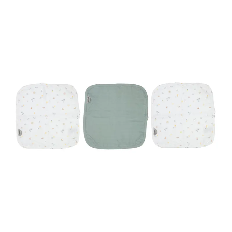 3 Serviettes bambou Tropical Island - 70x70cm-0