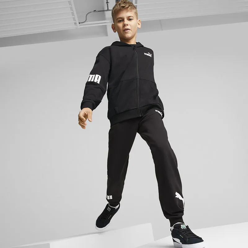 Veste à capuche Garçon Power Puma - Noir-4