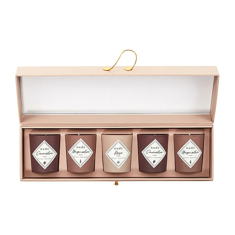 Coffret 5 bougies parfumées Nude - 4,5x4,5x5cm-1