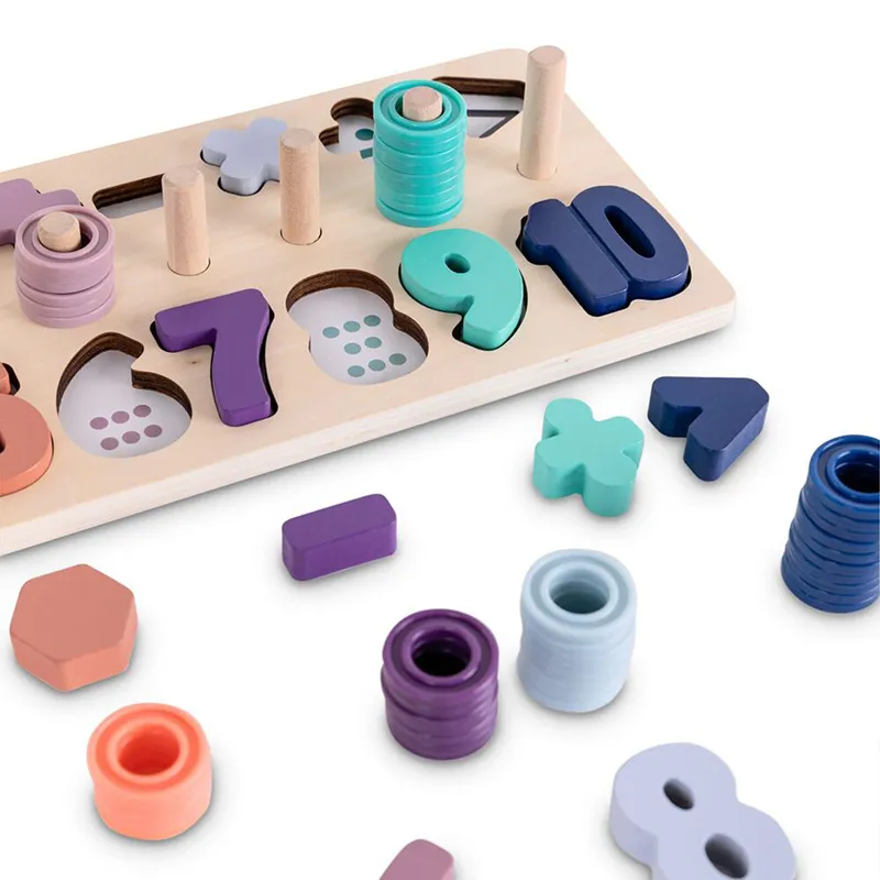 Puzzle pour apprendre les chiffres & apprendre à compter - 4+-10