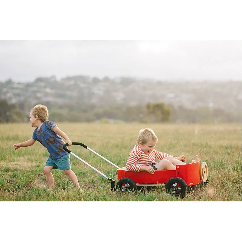 Chariot 3en1 Wagon Rouge - 12m+-5