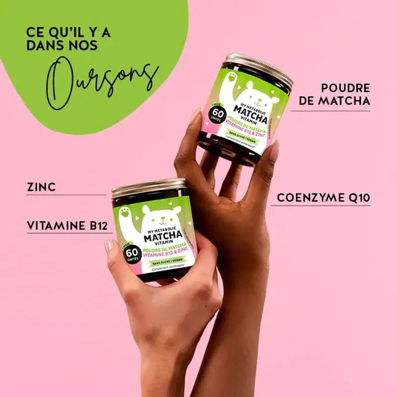 My Metabolic Matcha Vitamin Accélérateur métabolisme - 60 Gummies-1