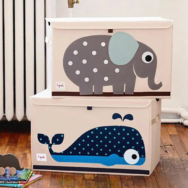 Coffre à jouets Éléphant - 60x38x36cm-2