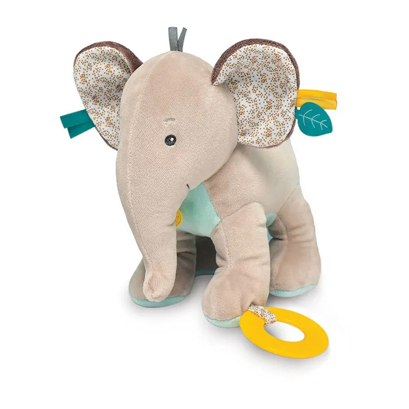 Peluche d'activité Eléphant Cacahuète - 21cm-0