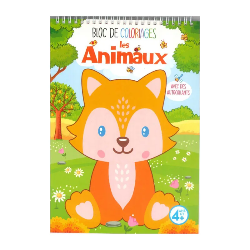 2 Blocs de coloriage Ferme/Animaux + Fluo - 3+-2