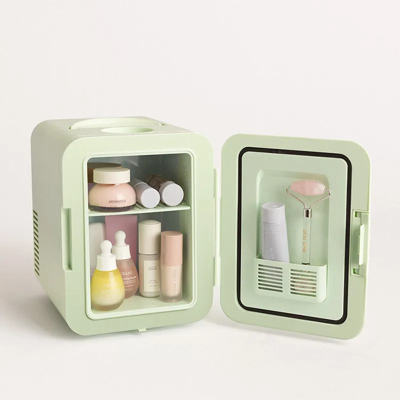 Mini-frigo à cosmétiques 4L  chaud/froid - Vert-1