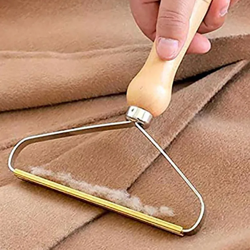 PilPoil Brosse anti-poils & bouloches - Bois-0