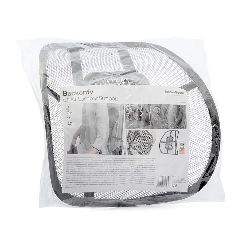 Support dorsal portable respirant - 40x37x10cm-5