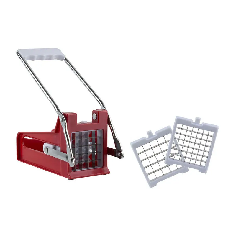 Coupe frites 2 grilles Rouge - 24,5x9,5x10,5cm-0