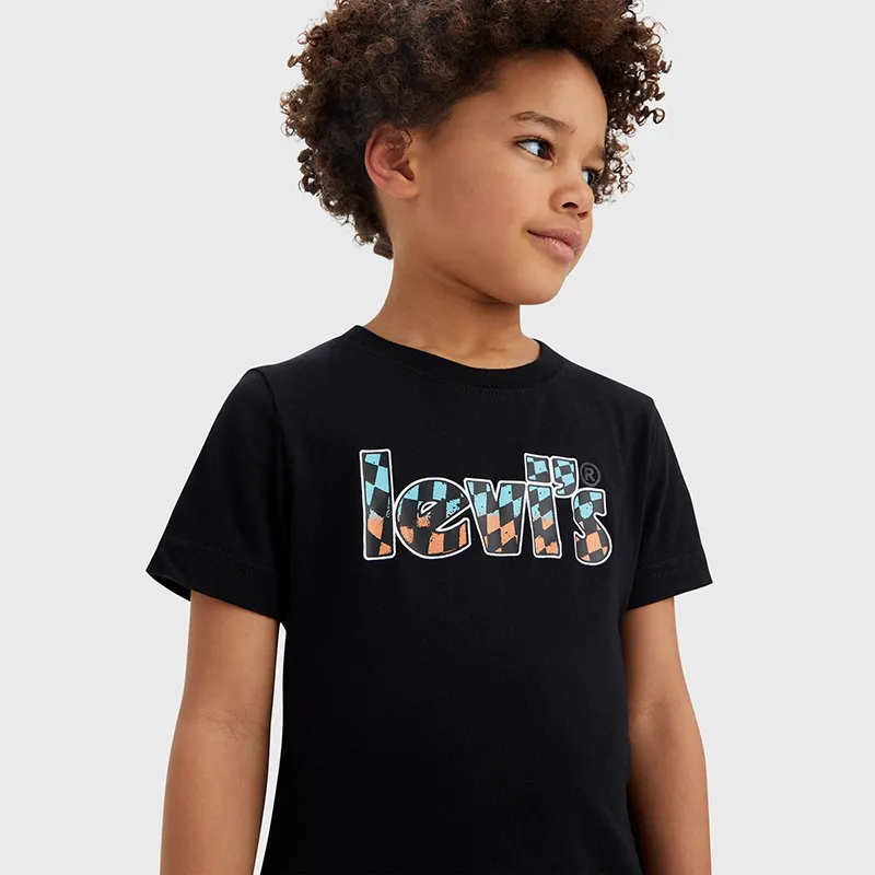 T-shirt Ombre Checkered - Noir-0