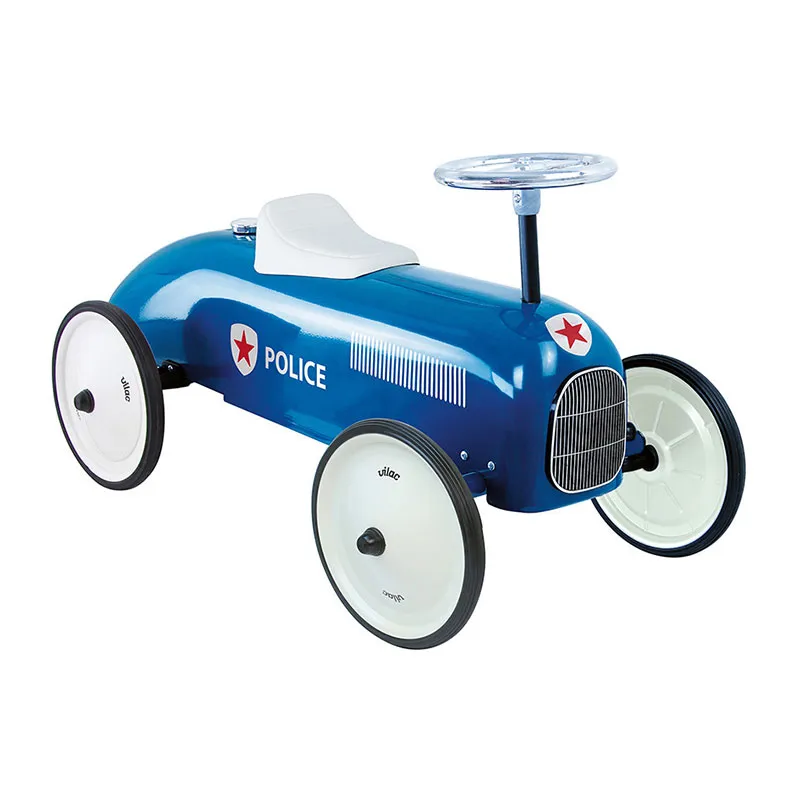 Porteur Voiture de police vintage - 18m+-1