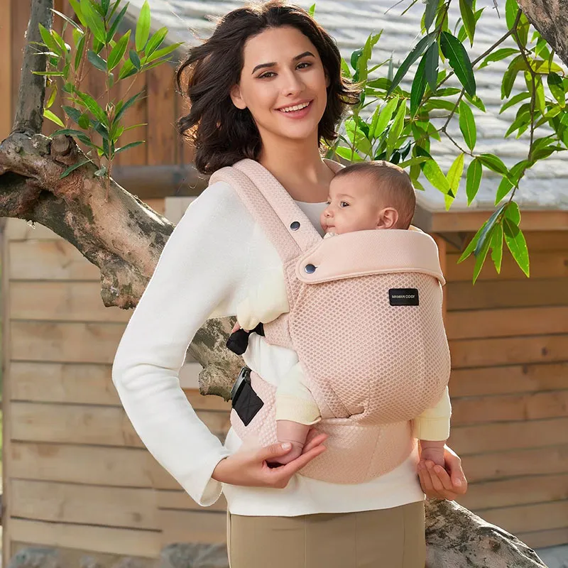 Porte-bébé maille respirante Rose - 0m+-0