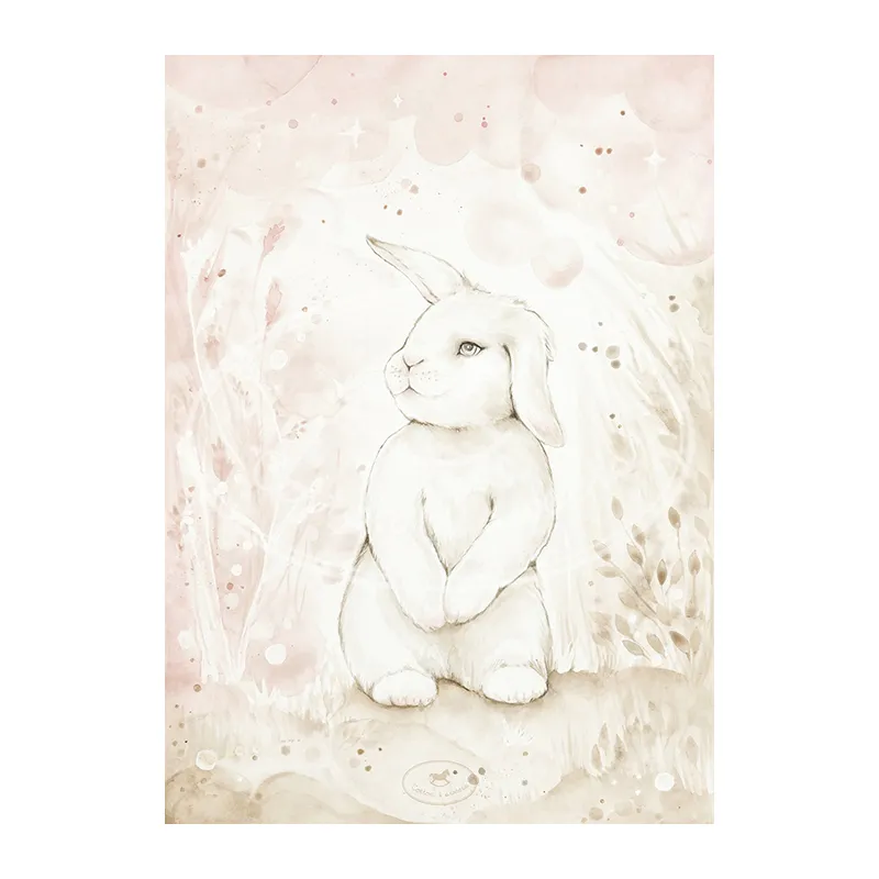 Poster Lapin mignon - 50x70cm-0