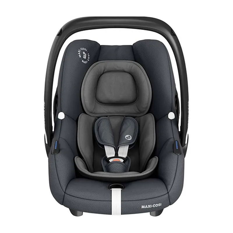 Trio Poussette Compacte Leona + Cosi Tinca sans base + Nacelle Oria + Ombrelle + Adaptateurs Graphite - 0m+-15