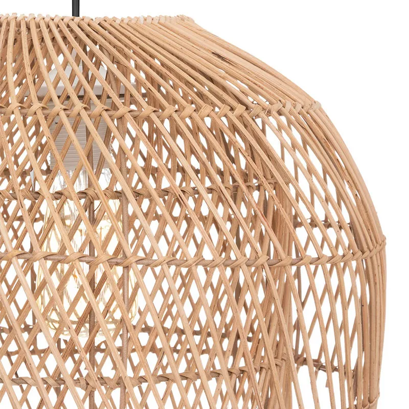Suspension Rotin/Métal - Ø38x30cm-3