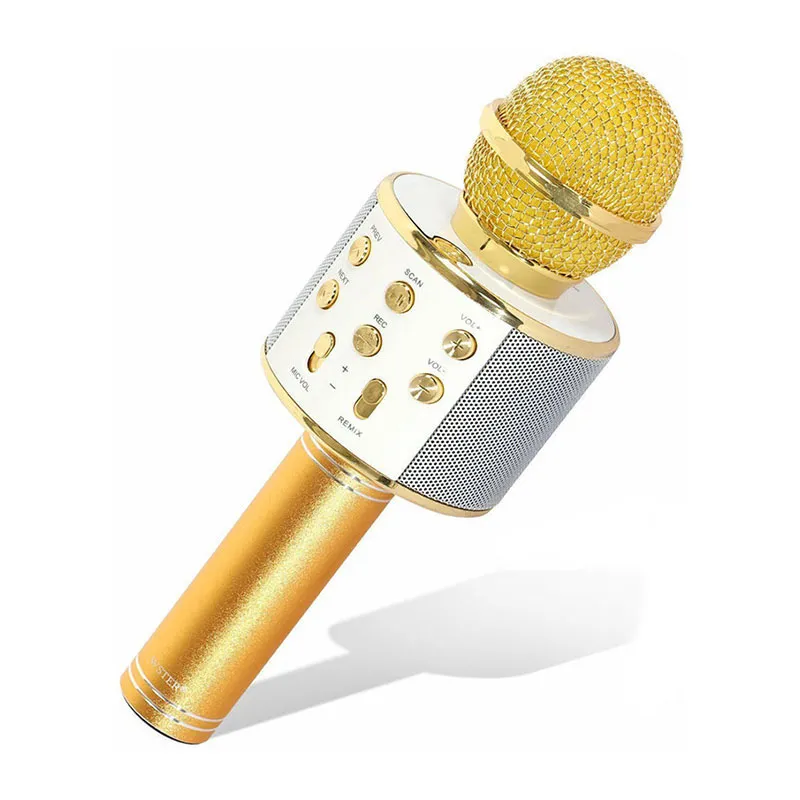 Micro karaoké Bluetooth - Gold-4
