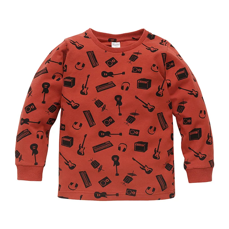 T-shirt ML Let's Rock - Rouge/Noir-0