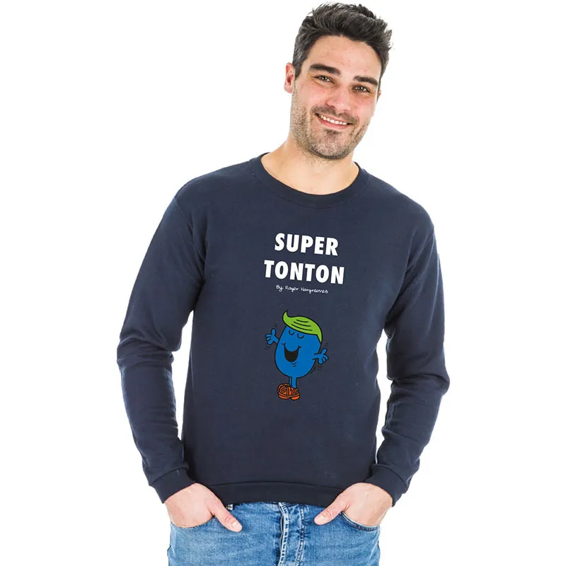 Sweat Homme Super tonton 3 - Navy-0
