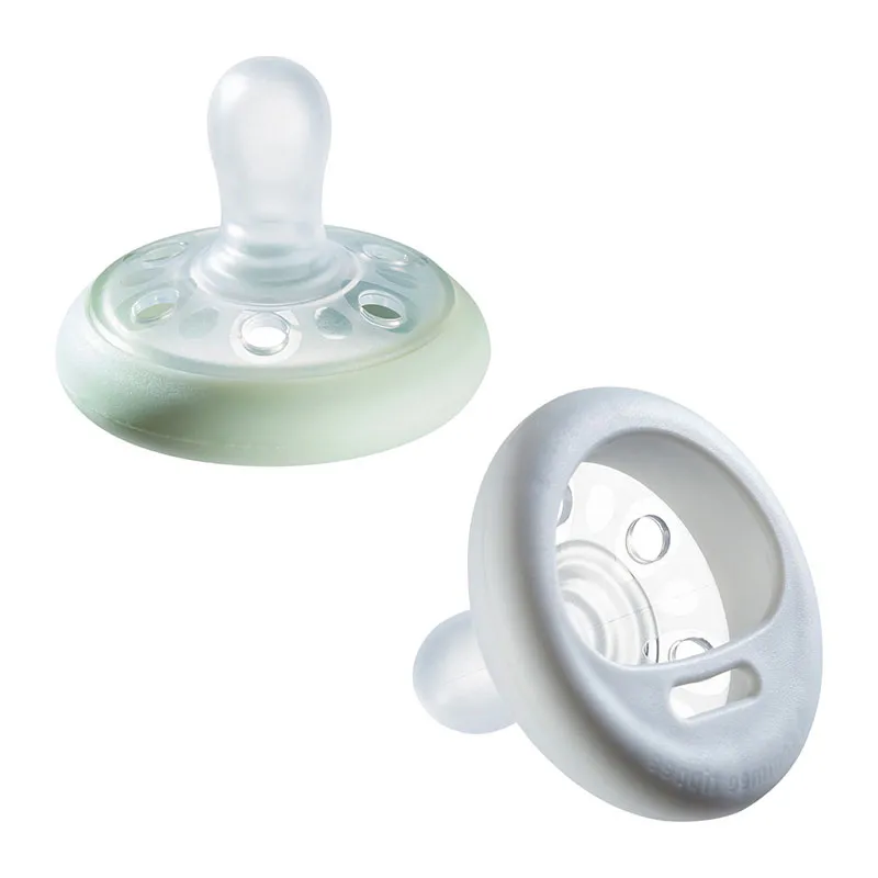 2 Sucettes Forme naturelle - 6-18m+-0