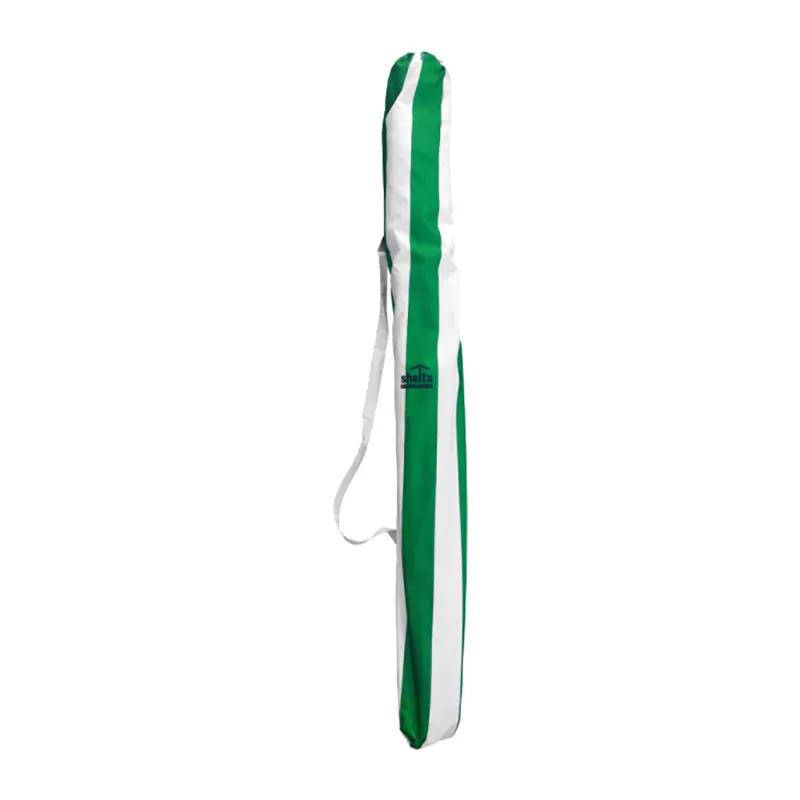 Parasol de plage Anti-UV 50+ Vert/Blanc - Ø180cm-2