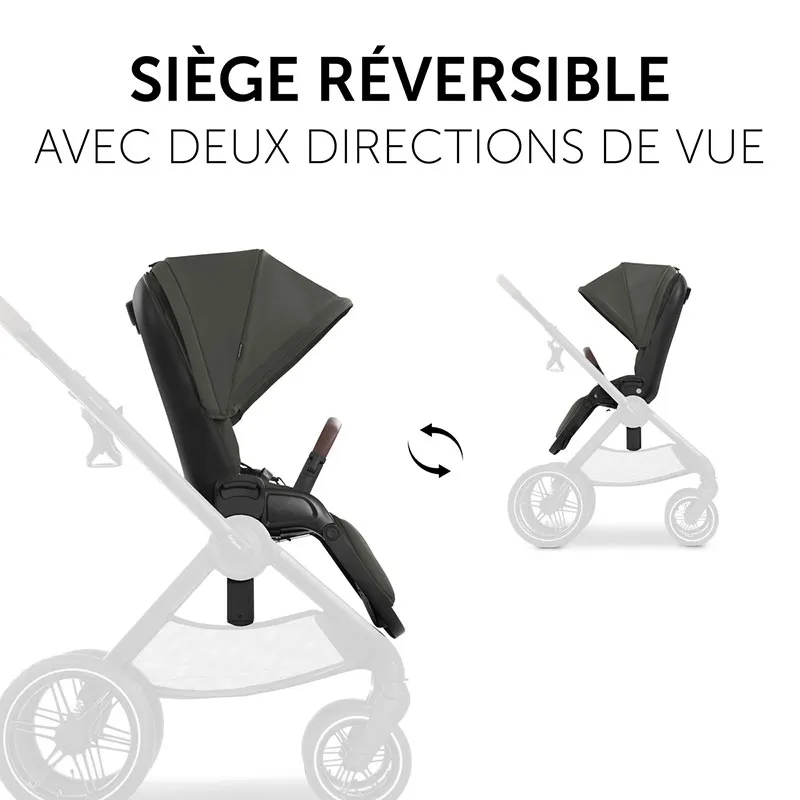 Duo Poussette Walk N Care Air Set Dark Olive - 0m+-3