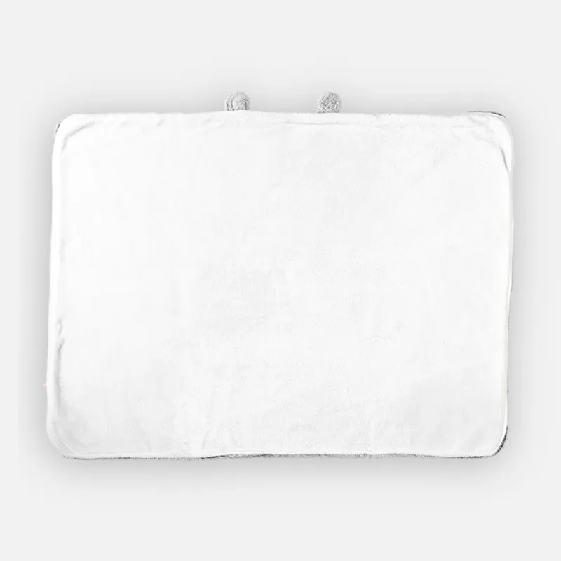 Couverture Fausse fourrure Gris clair M&M - 75x100cm-1