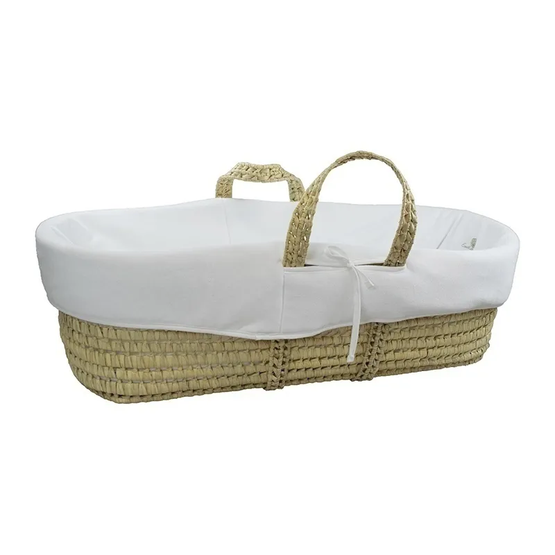 Couffin + Nid d'ange Coton BIO - Blanc-3