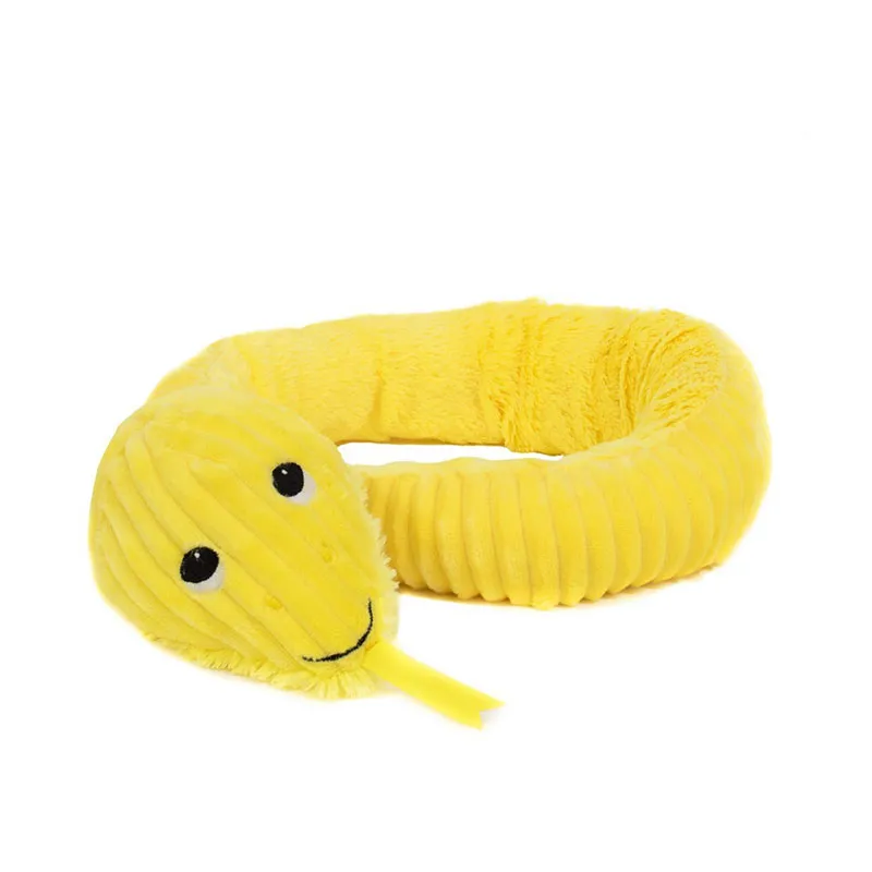 Peluche Ptipotos Serpent Jaune - 76cm - LES DéGLINGOS-0
