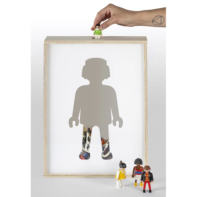 Coffre à jouet Monde Playmobil - 15x10x40cm-1