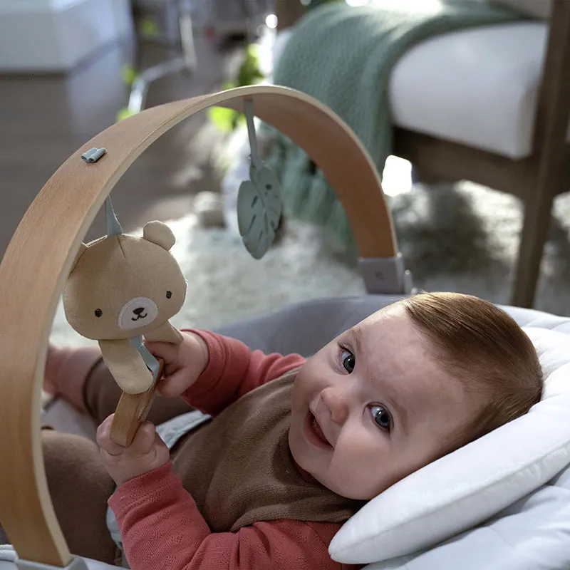 Transat musical avec arc d'activités en bois Cozy Spot - 0m+-3