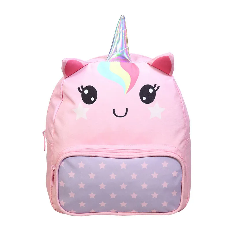Sac à dos goûter maternelle Kids Licorne Rose - 22x26cm-0