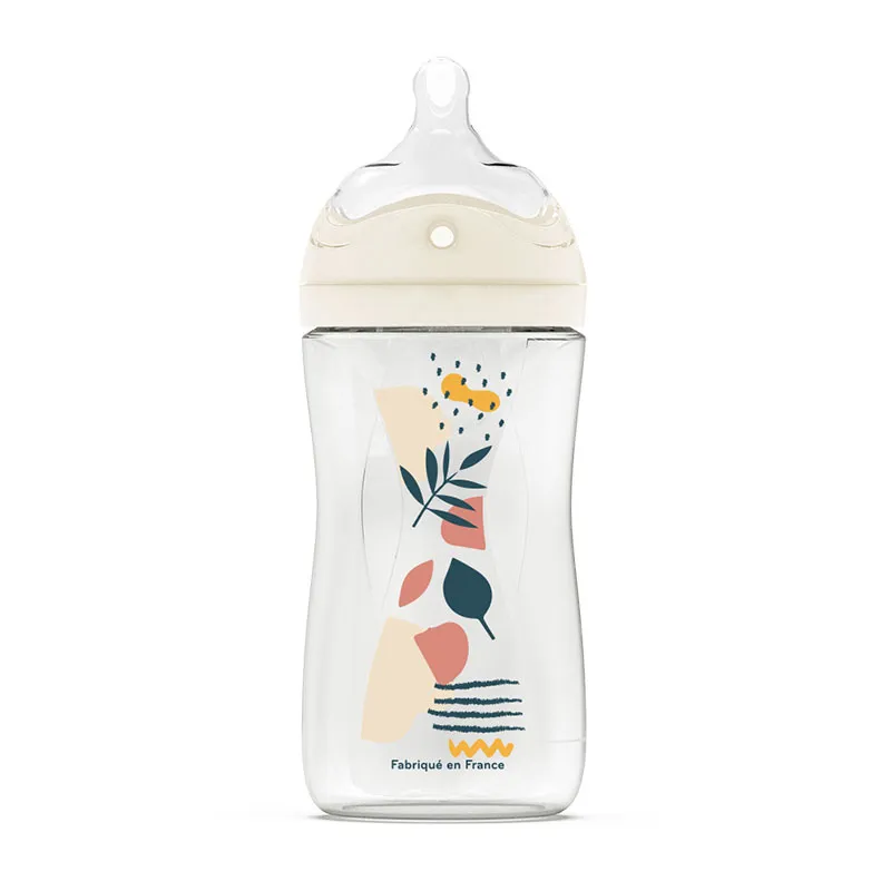 Biberon Tétine Multi-Perforée 270ml Rose - 0m+-0