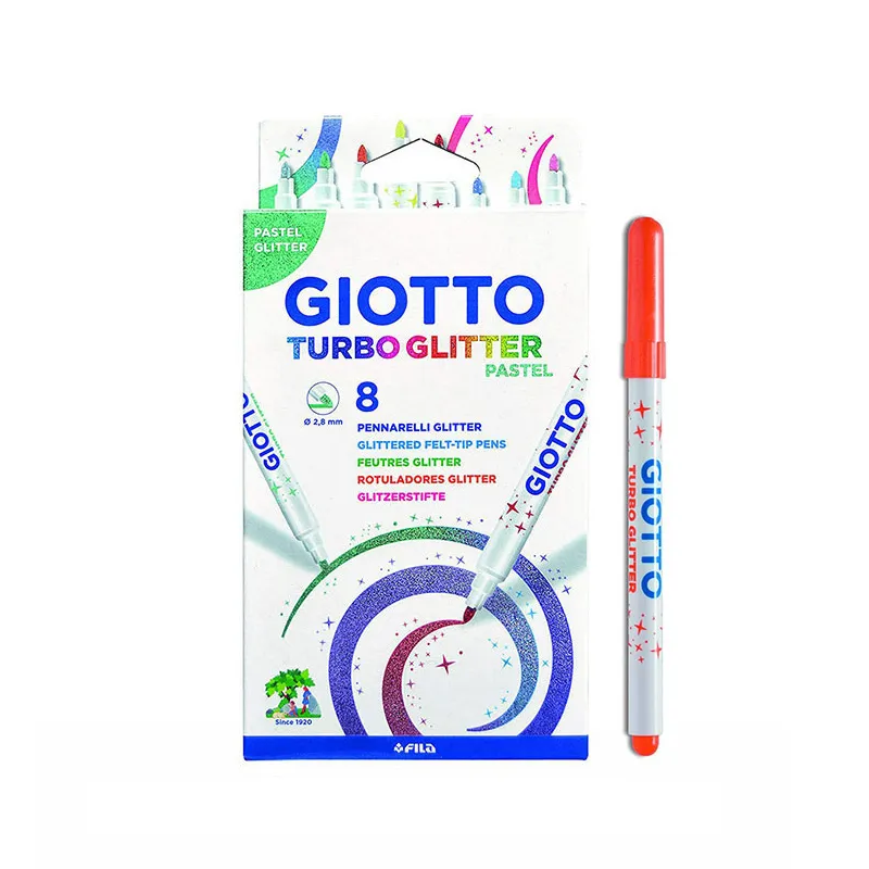 Feutres Turbo Glitter Pastel - 8pcs-0