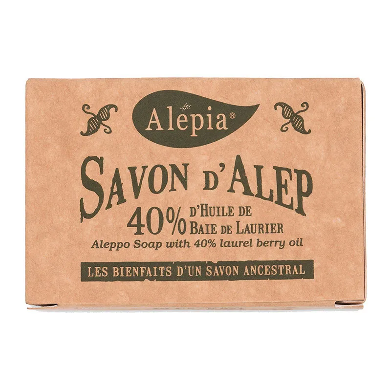 Savon d'Alep 40% huile baie de laurier - 200g-1