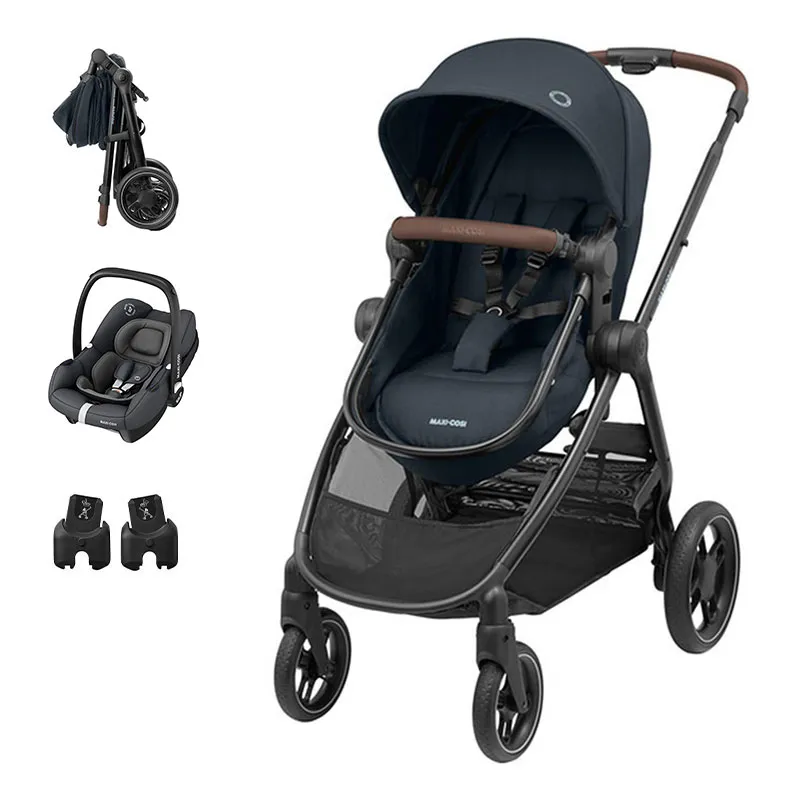 Duo Poussette Citadine Zelia 3 Essential Graphite + Cosi Tinca sans base + Adaptateurs - 0m+-0