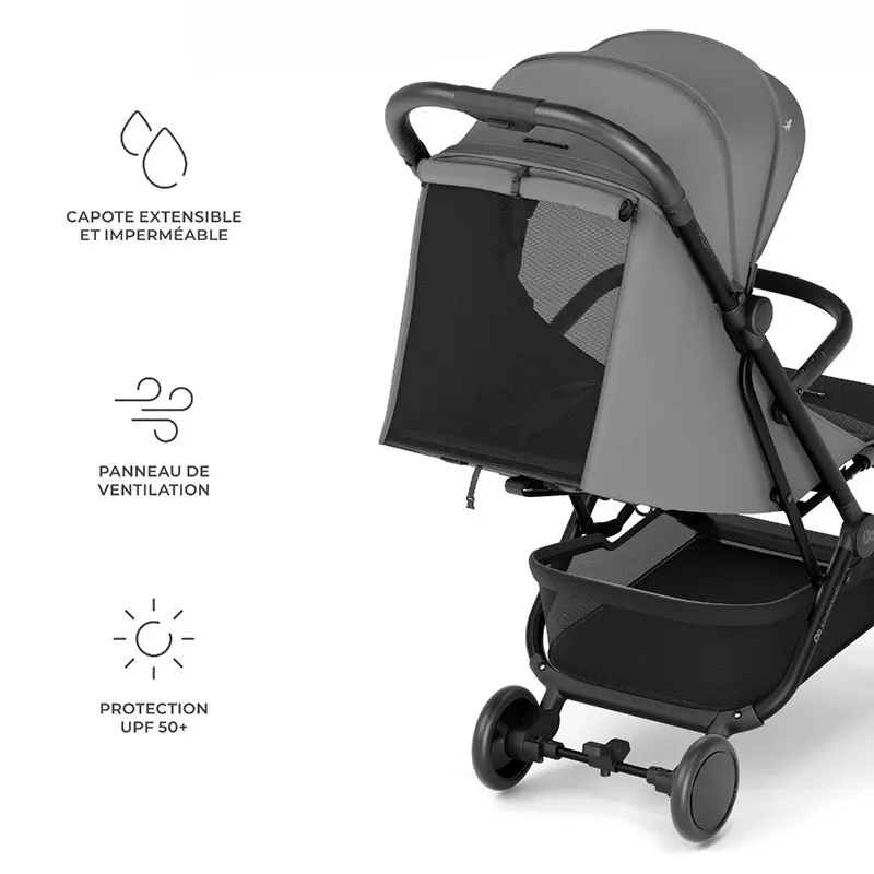 Poussette Compacte cabine Pilot 2 Gris - 0m+-7